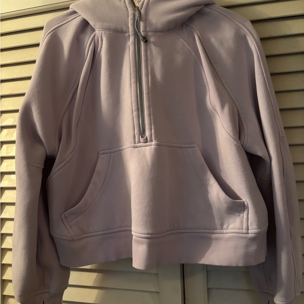 Lululemon scuba oversized Half-Zip Hoodie Lavender Dew